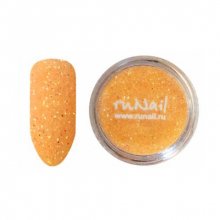 ruNail, Дизайн для ногтей: блестки 0640 (светло-оранжевый)