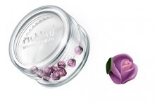 ruNail, Дизайн для ногтей: пластиковые цветы (голландская роза, нежно-сиреневый), 3DSA001