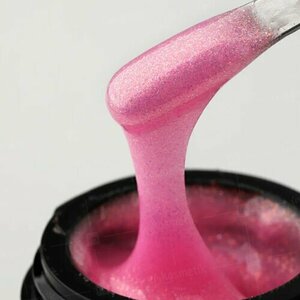 BSG, Жёсткий гель для наращивания Confiture №09 - Полупрозрачный розовый с шиммером (высокая вязкость, 13 г)