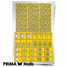 PrimaNails, Трафарет для дизайна ногтей - Тропики