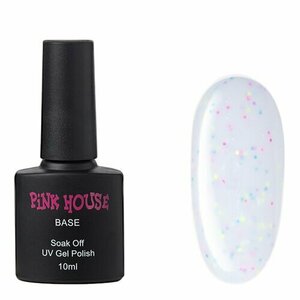 Pink House, Цветная база с конфетти - Vanilla №01 (10 мл)