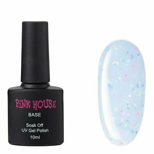 Pink House, Цветная база с конфетти - Vanilla №02 (10 мл)