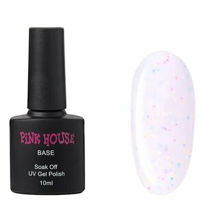 Pink House, Цветная база с конфетти - Vanilla №04 (10 мл)