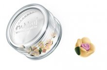 ruNail, Дизайн для ногтей: пластиковые цветы (чайная роза, желтый), 3DSC005