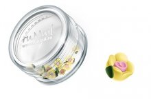 ruNail, Дизайн для ногтей: пластиковые цветы (чайная роза, желтый), 3DSC011