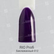 RIO Profi, Гель-лак каучуковый - Баклажанный №12 (7мл.)
