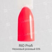 Rio Profi, Гель-лак каучуковый - Неоновый розовый №26 (7мл.)