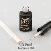 Rio Profi, Гель-лак каучуковый - Телесный №58 (7мл.)