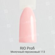 RIO Profi, Гель-лак каучуковый - Молочный персиковый №113 (7мл.)