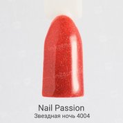Nail Passion, Гель-лак - Искры рубина 4004 (10 мл.)