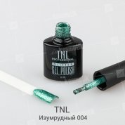 TNL, Гель-лак Glitter №04 - Изумрудный (10 мл.)