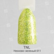 TNL, Гель-лак Glitter №11 - Неоново-зеленый (10 мл.)
