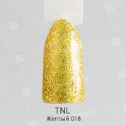 TNL, Гель-лак Glitter №18 - Желтый (10 мл.)