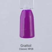 Grattol, Гель-лак Purple №08 (9 мл.)