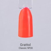 Grattol, Гель-лак Bright Red №30 (9 мл.)
