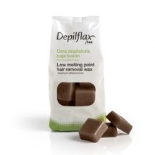 Depilflax, Горячий воск для депиляции в брикетах - Шоколад (1 кг)