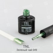 TNL, Гель-лак Glitter №49 - Зеленый чай (10 мл.)