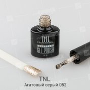 TNL, Гель-лак Glitter №52 - Агатовый серый (10 мл.)