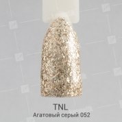TNL, Гель-лак Glitter №52 - Агатовый серый (10 мл.)