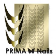 PrimaNails, Металлизированные наклейки для дизайна CL-008, Золото