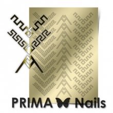 PrimaNails, Металлизированные наклейки для дизайна CL-012, Золото