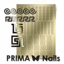 PrimaNails, Металлизированные наклейки для дизайна OR-004, Золото