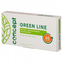 Concept, Green line - Бустер с кератиновым экстрактом (10 мл х 10 ампул)