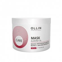 Ollin, Care Mask With Almond Oil - Маска для волос с маслом миндаля (500 мл.)
