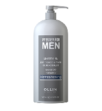 Ollin, Шампунь Premier for Men, для волос и тела освежающий, 1000 мл