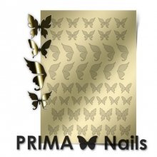PrimaNails, Металлизированные наклейки для дизайна BF-001, Золото