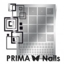 PrimaNails, Металлизированные наклейки для дизайна GM-003, Серебро