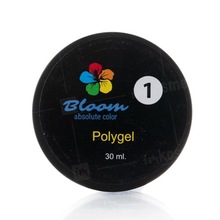 Bloom, Полигель для моделирования ногтей №1 (прозрачный, 30 мл.)