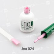 Uno, Гель-лак Strawberry Yogurt - Клубничный йогурт №024 (12 мл.)