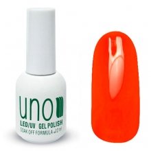Uno, Гель-лак Orange Neon - Оранжевый неоновый №170 (12 мл.)