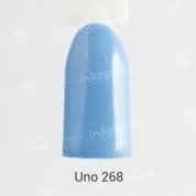 Uno, Гель-лак Electric Blue - Электрический голубой №268 (12 мл.)