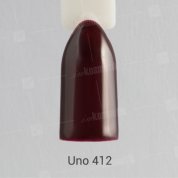 Uno, Гель-лак Dark Red - Темно-красный №412 (12 мл.)