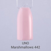 Uno, Гель-лак Marshmallows - Зефир №442 (12 мл.)