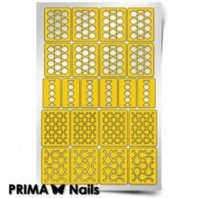 PrimaNails, Трафарет для дизайна ногтей - Абстракция - 2