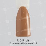 Rio Profi, Гель-лак каучуковый - Коричневая Карамель №114 (7 мл.)