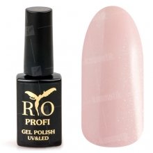 Rio Profi, Гель-лак каучуковый - Нежно-розовый с глиттером №120 (7 мл.)