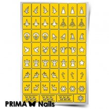 PrimaNails, Трафарет для дизайна ногтей - Рождество