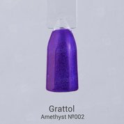 Grattol, Гель-лак Luxury Stones - Amethyst №02 (9 мл.)