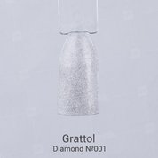 Grattol, Гель-лак Luxury Stones - Diamond №01 (9 мл.)