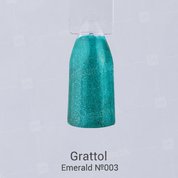 Grattol, Гель-лак Luxury Stones - Emerald №03 (9 мл.)