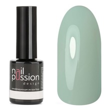 Nail Passion, Камуфлирующая каучуковая цветная экстра база - Mint (10 мл.)