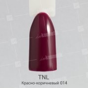 TNL, Гель-лак №014 - Красно-коричневый (10 мл.)