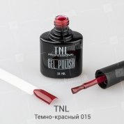 TNL, Гель-лак №015 - Темно-красный (10 мл.)