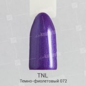 TNL, Гель-лак №072 - Темно-фиолетовый (10 мл.)