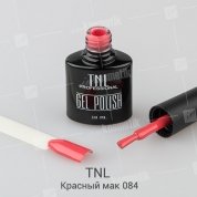 TNL, Гель-лак №084 - Красный мак (10 мл.) LED.