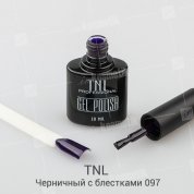 TNL, Гель-лак №097 - Черничный с блестками (10 мл.)
